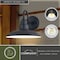 Vaxcel Tucson 1 Light Integrated LED Black and White Farmhouse Outdoor Wall Lantern Metal Shade T0680 - alternate 4
